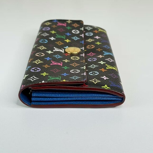 Louis Vuitton Multicolor Black Wallet with Colorful Monogram Design - Picture 4 of 7